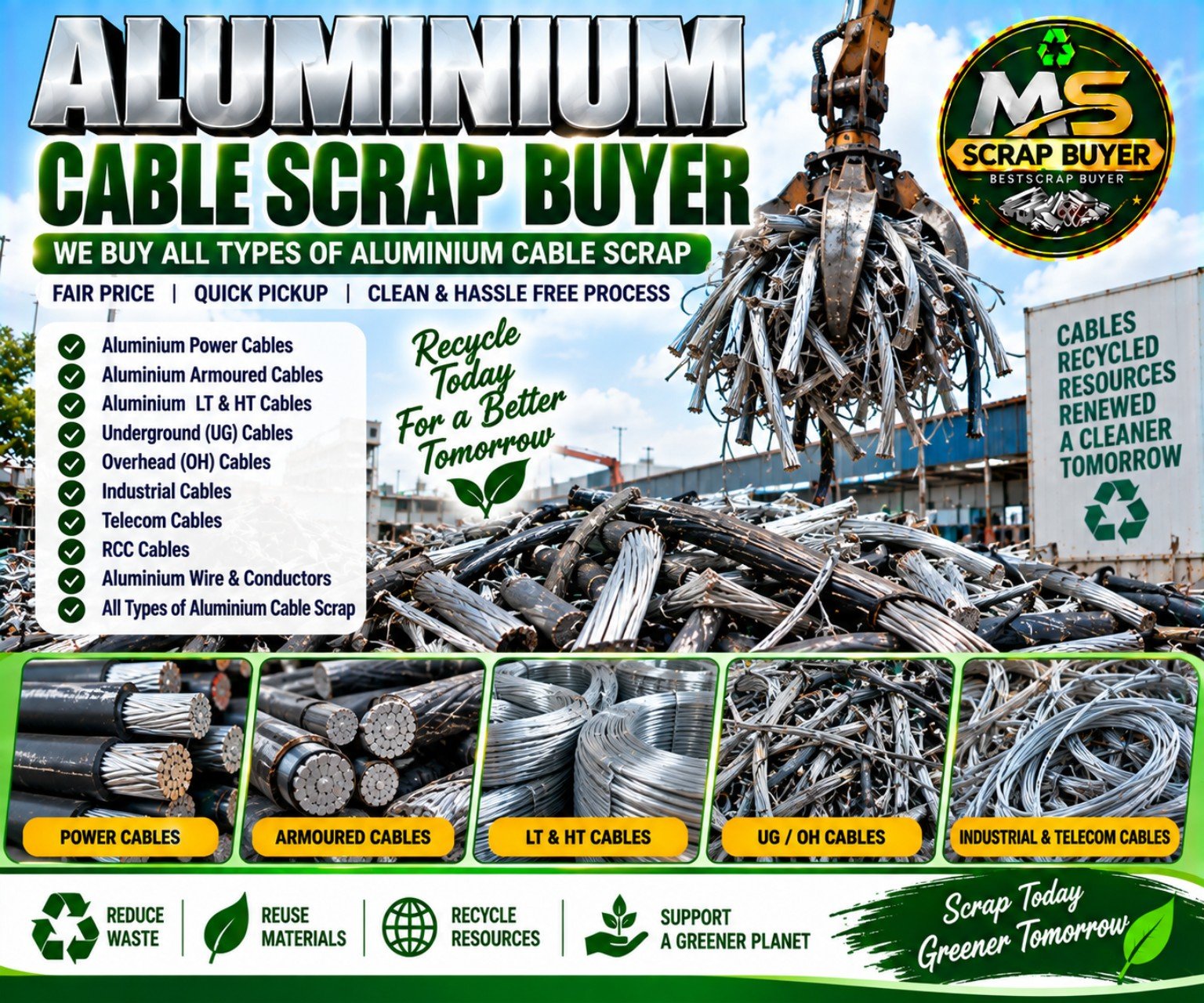Aluminium Cable Scrap Buyer Hyderabad