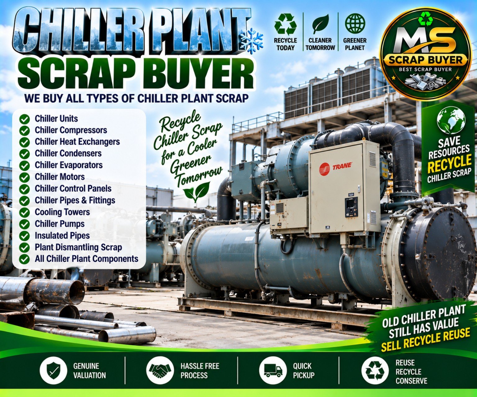 Chiller Plant Scrap Buyer