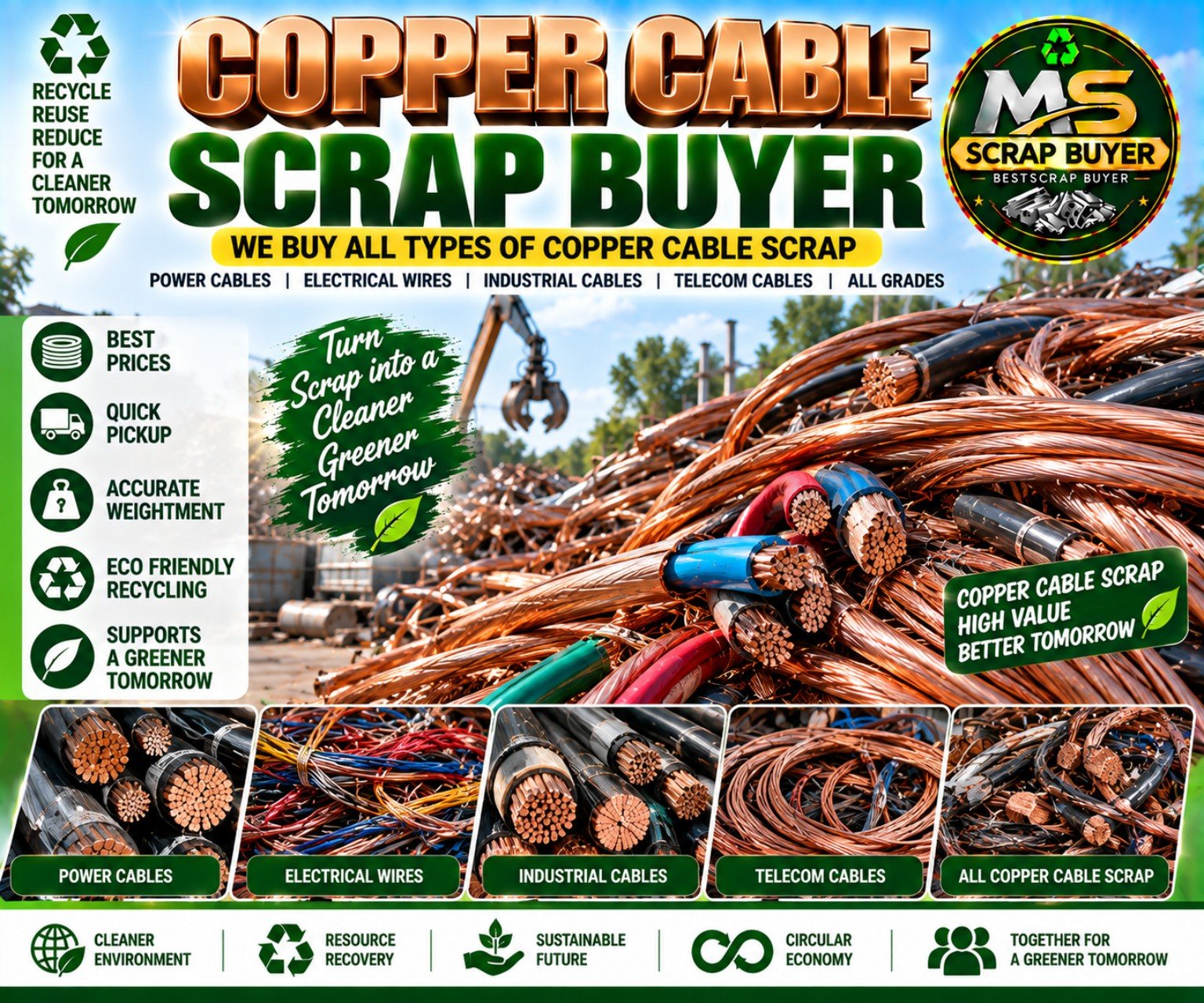 Copper Cable Scrap Buyer Hyderabad