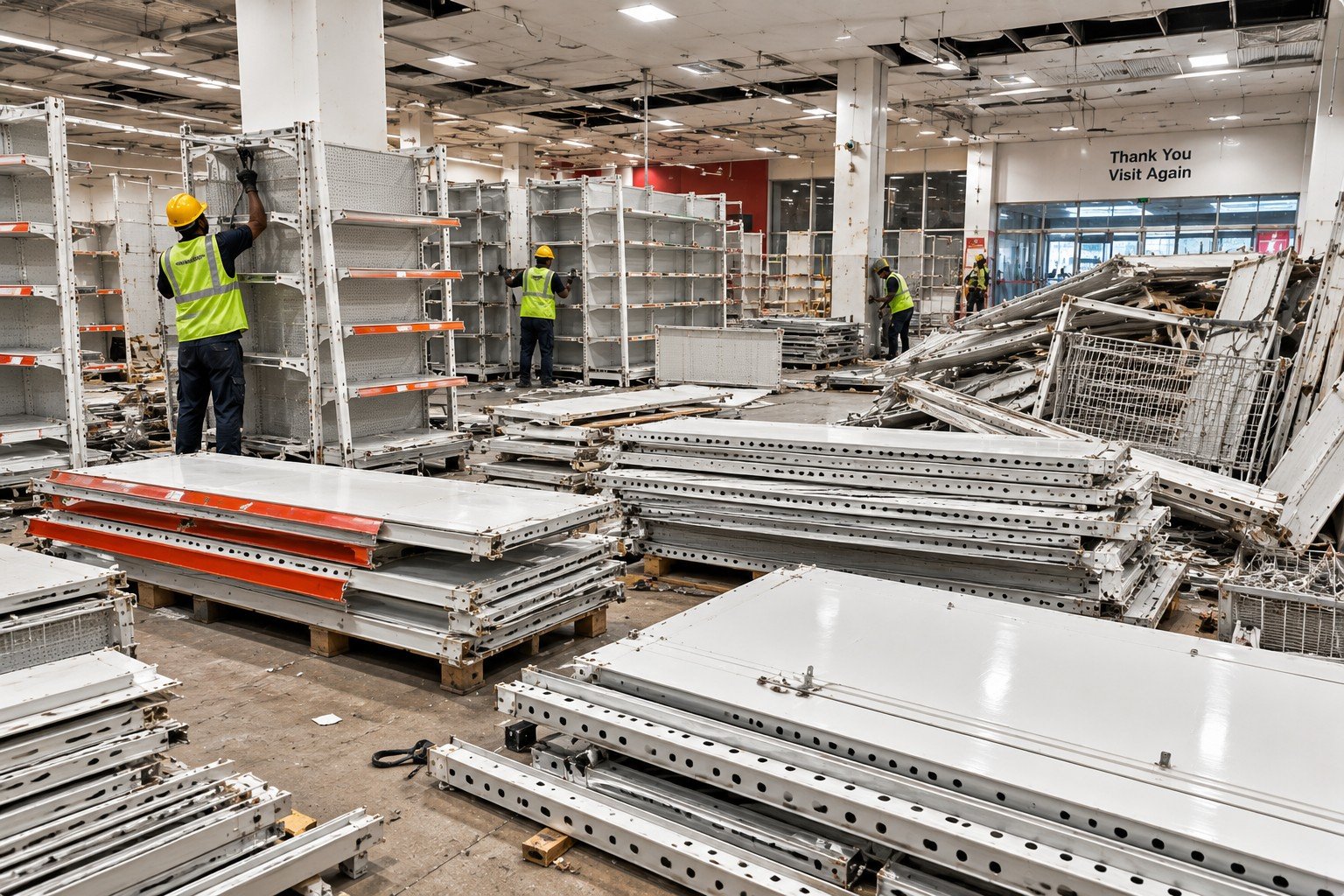 SUPERMARKET DISMANTLING in Hyderabad